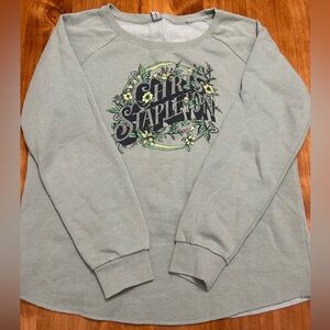 Chris Stapleton Sweatshirt Graphic Sweatshirt with Floral Design